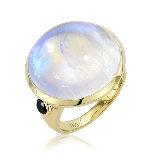 Moonstone Globe Ring