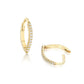 Marquise Hoops with Diamonds - 18 mm